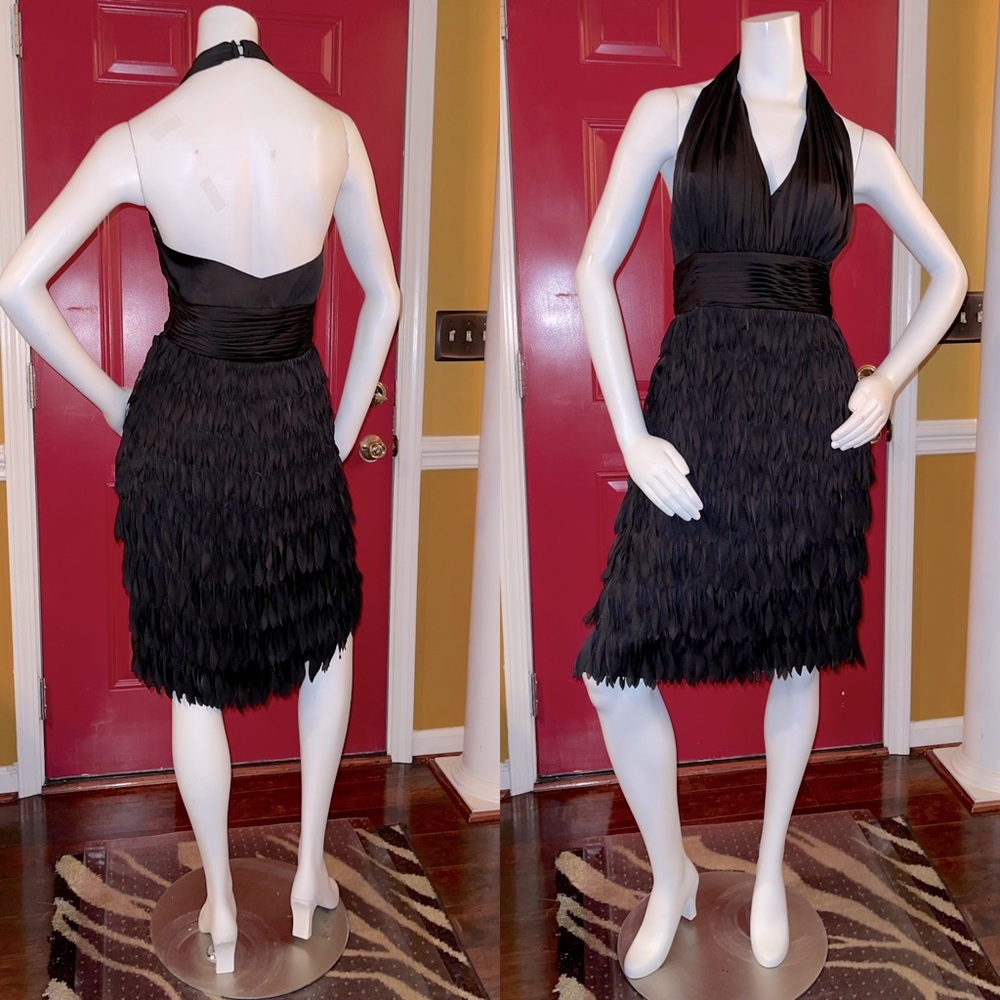 JS Collection Feather Style Halter Dress - Picture 13 of 13